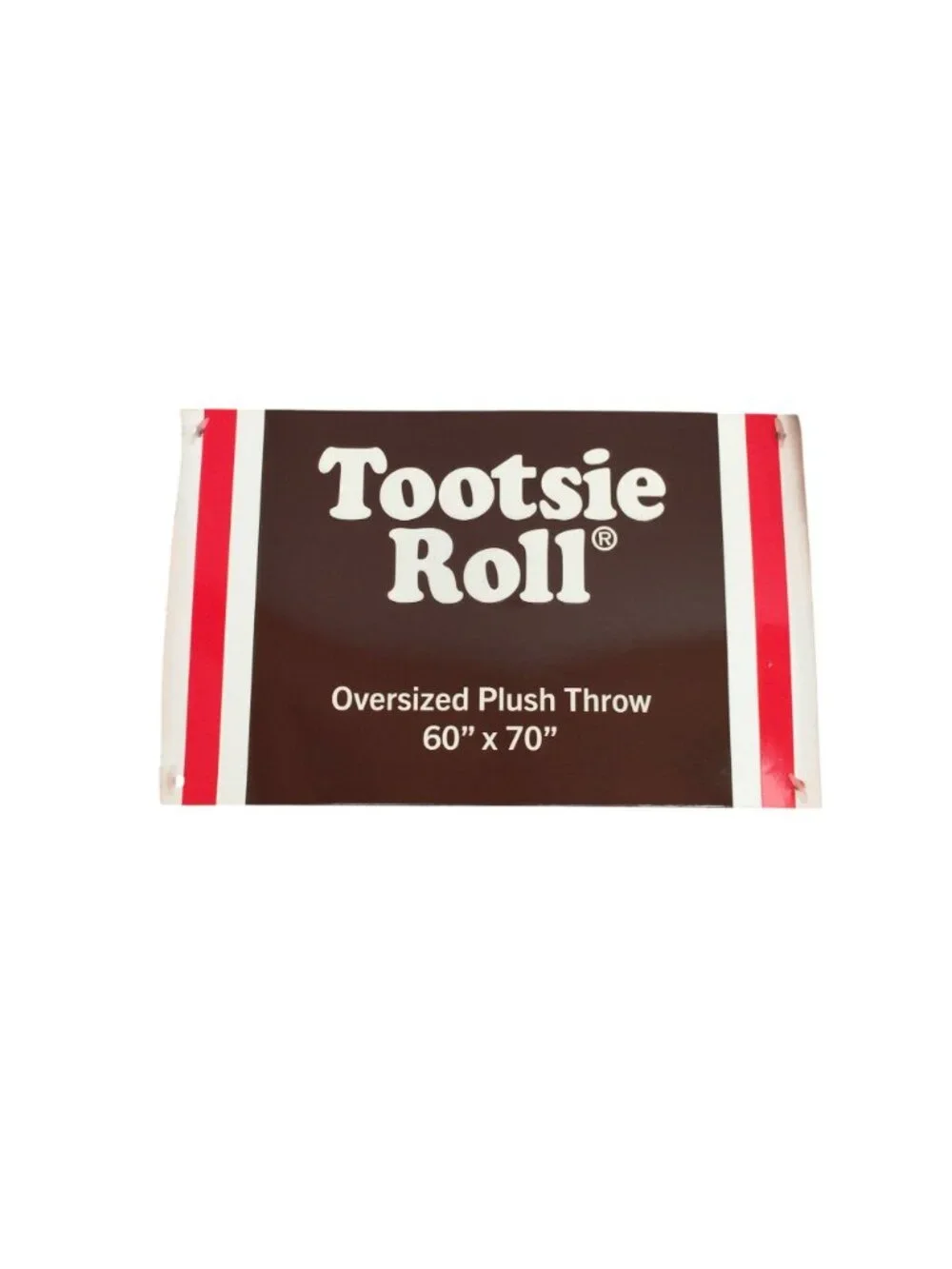 Tootsie Roll Football Oversized Plush Throw Orange Brown 60